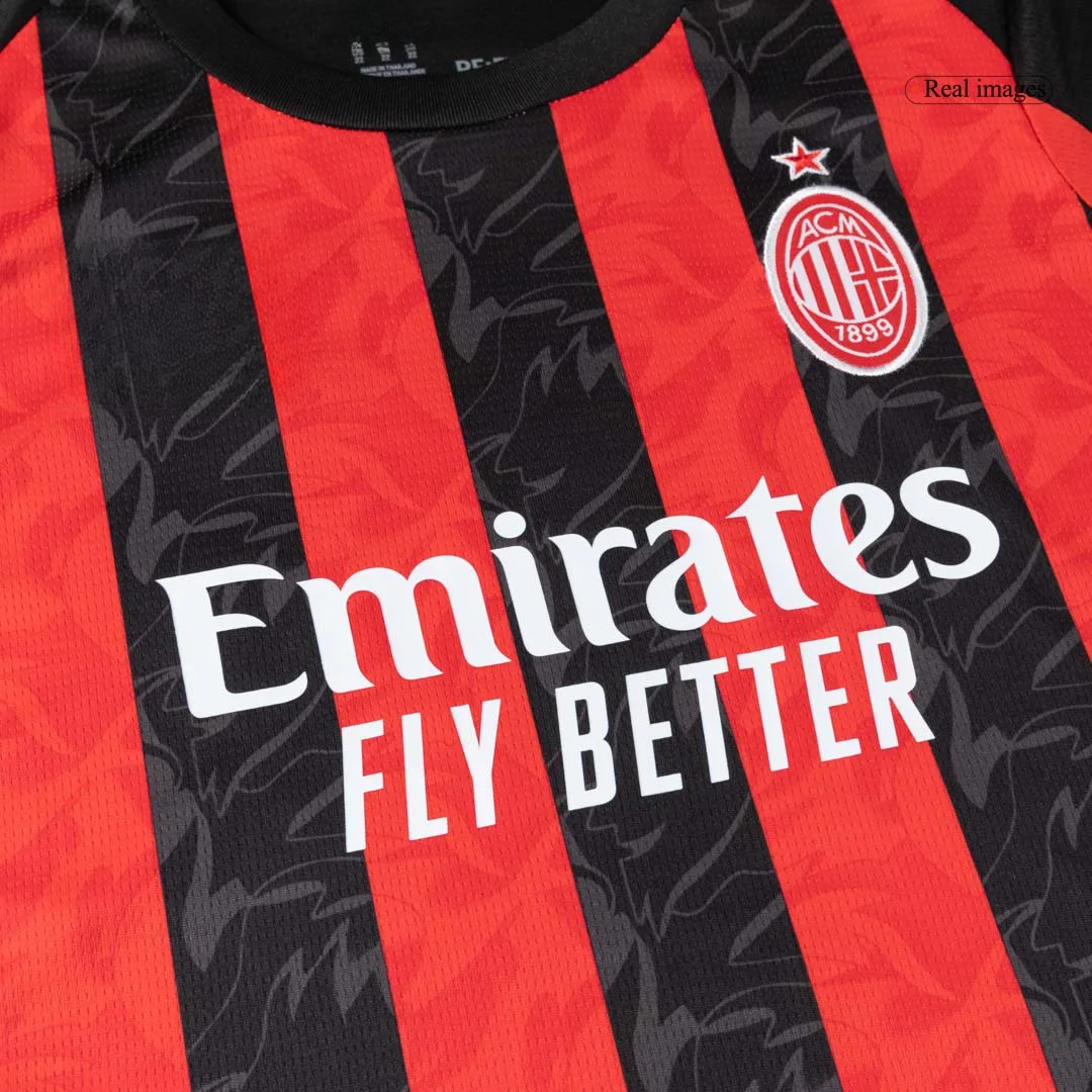 AC Milan Home Kids Soccer Jerseys Kit 2025/26
