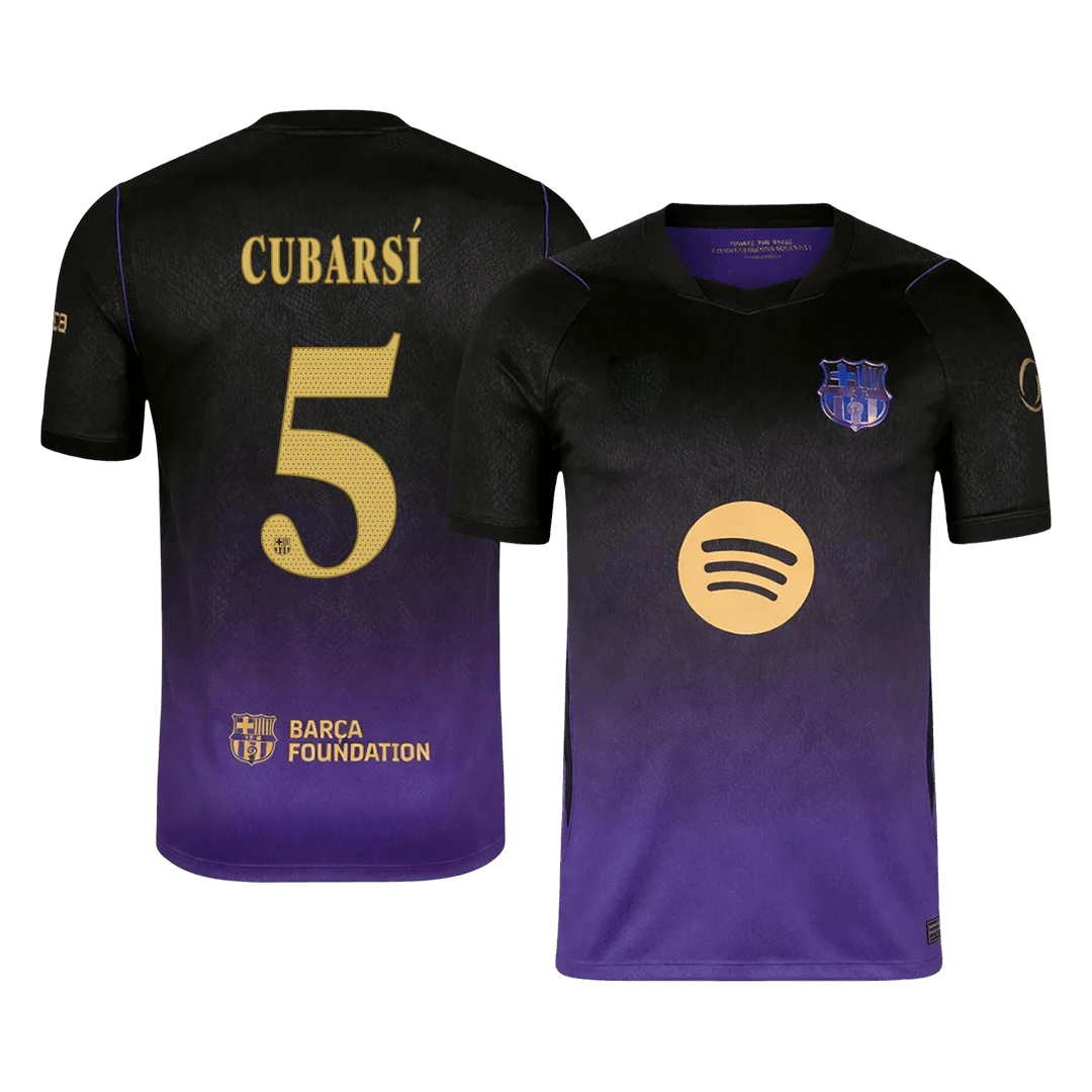 CUBARSÍ #5 Barcelona Away Soccer Jersey 2026/27 -UCL