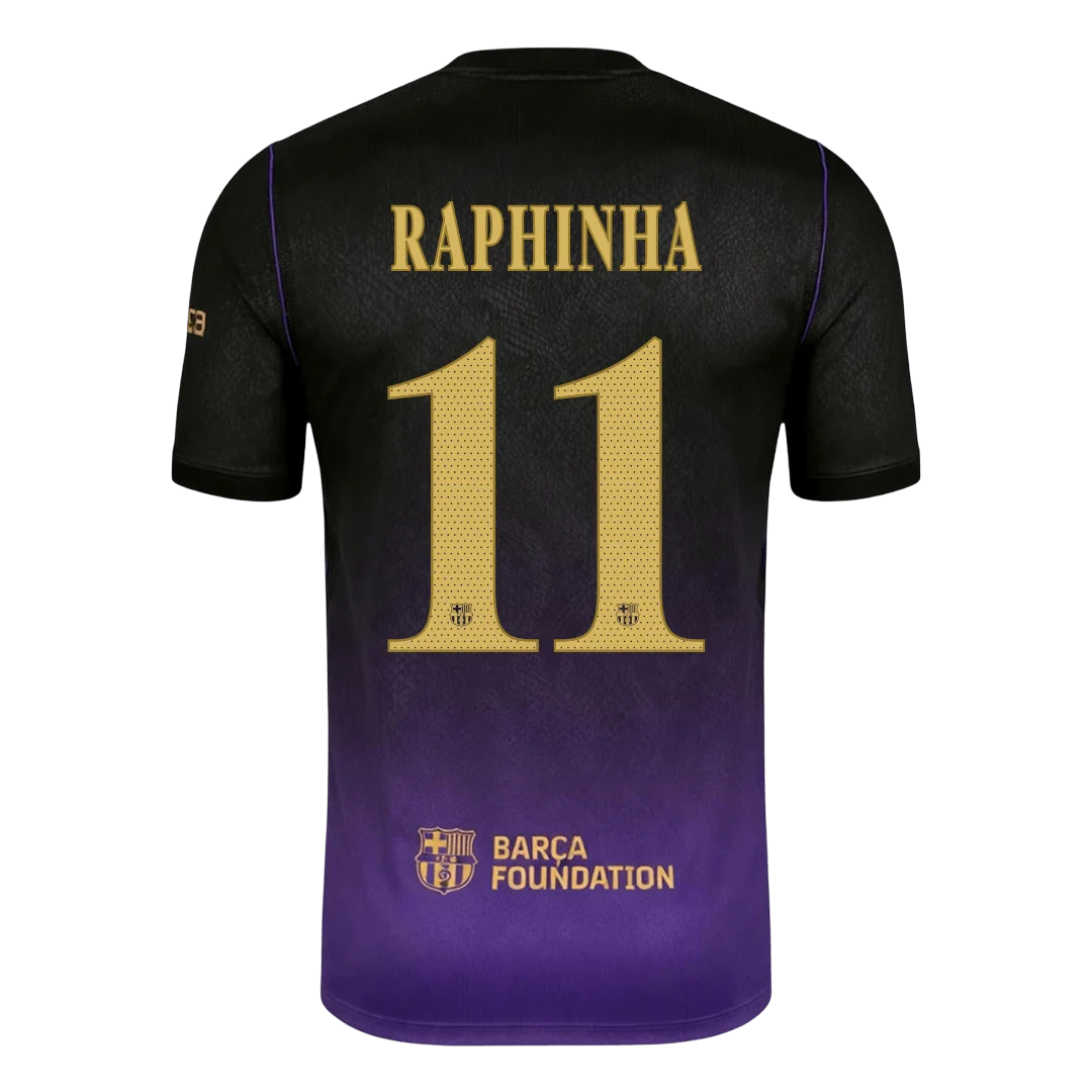 RAPHINHA #11 Barcelona Away Soccer Jersey 2026/27 -UCL
