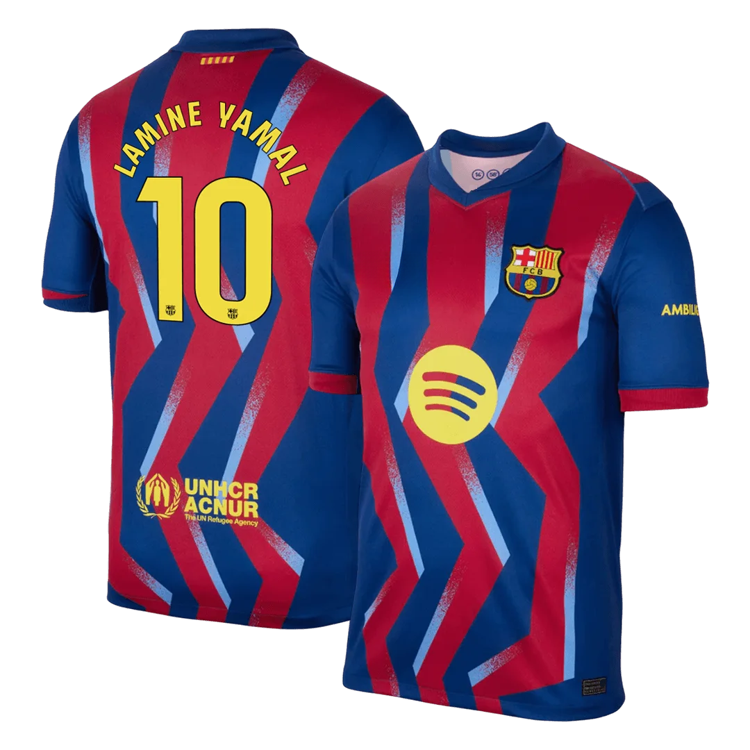 LAMINE YAMAL #10 Barcelona Fourth Away Soccer Jersey 2025/26