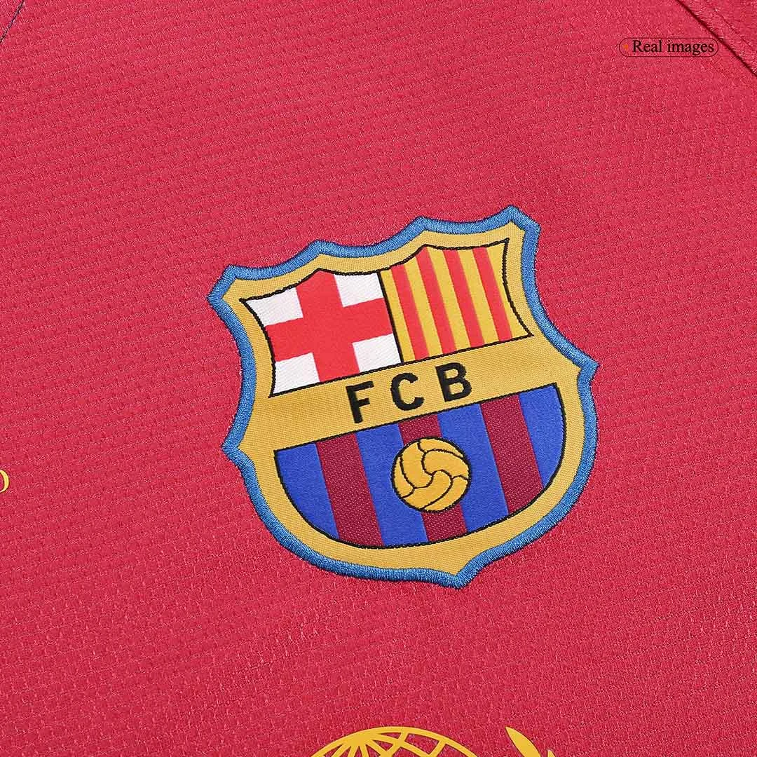 Retro Soccer Jersey Barcelona Home Long Sleeve 2008/09 – UCL Final