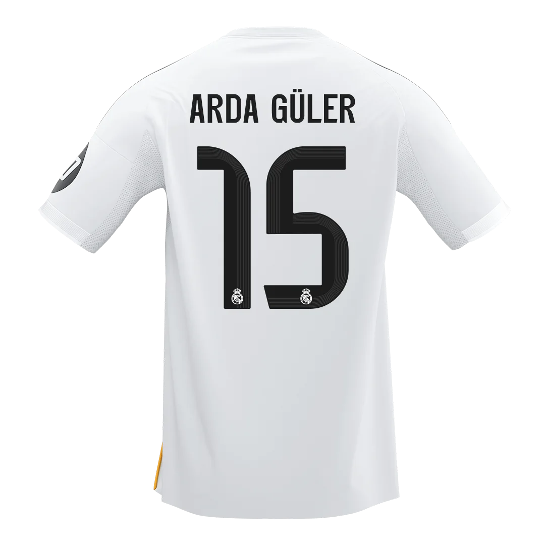 ARDA GÜLER #15 Real Madrid Home Soccer Jersey 2025/26