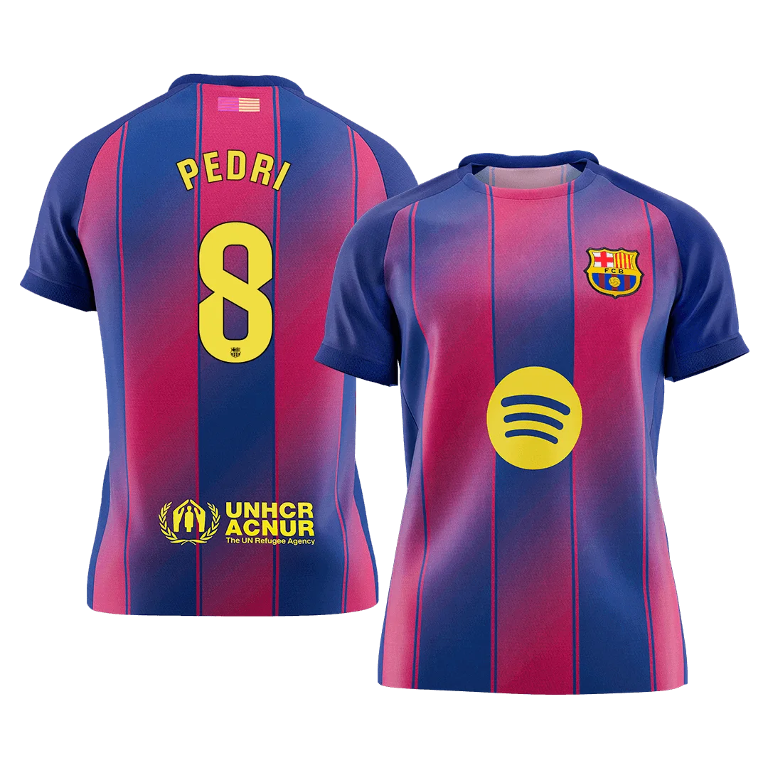 PEDRI #8 Barcelona Home Soccer Jersey 2025/26