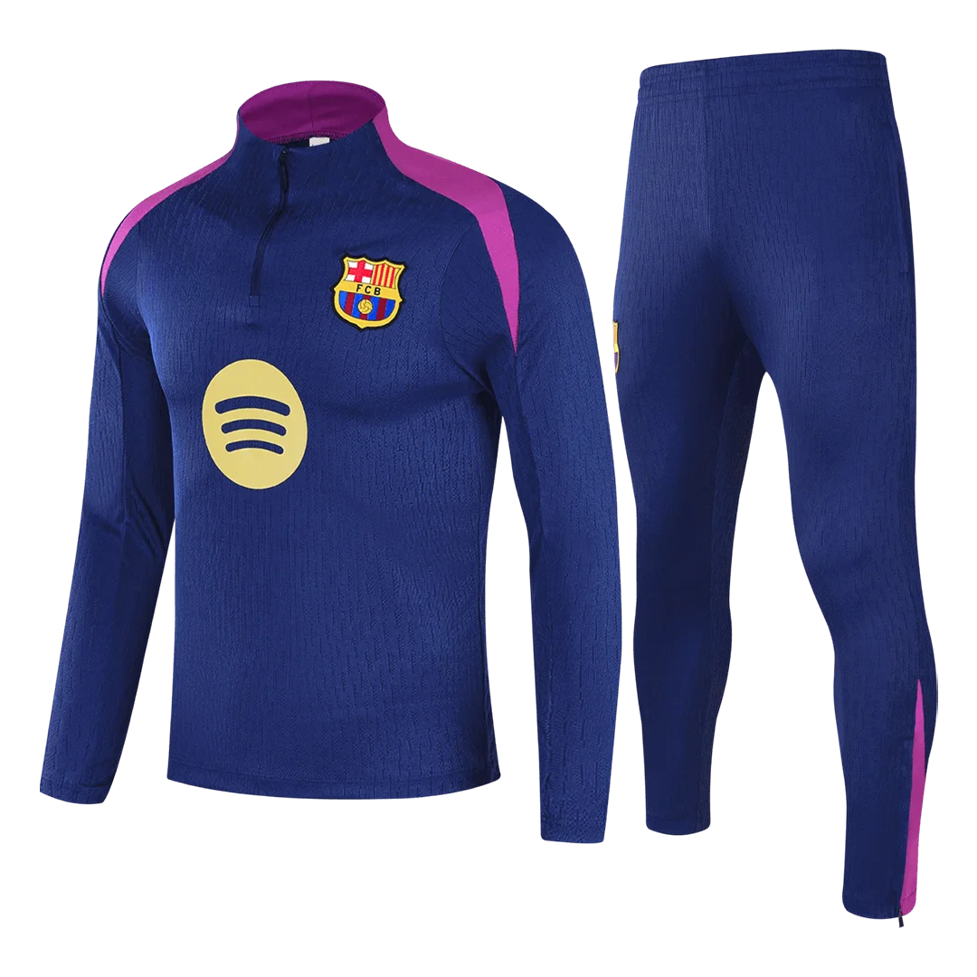 Barcelona 1/4 Zip Tracksuit 2025/26 Navy