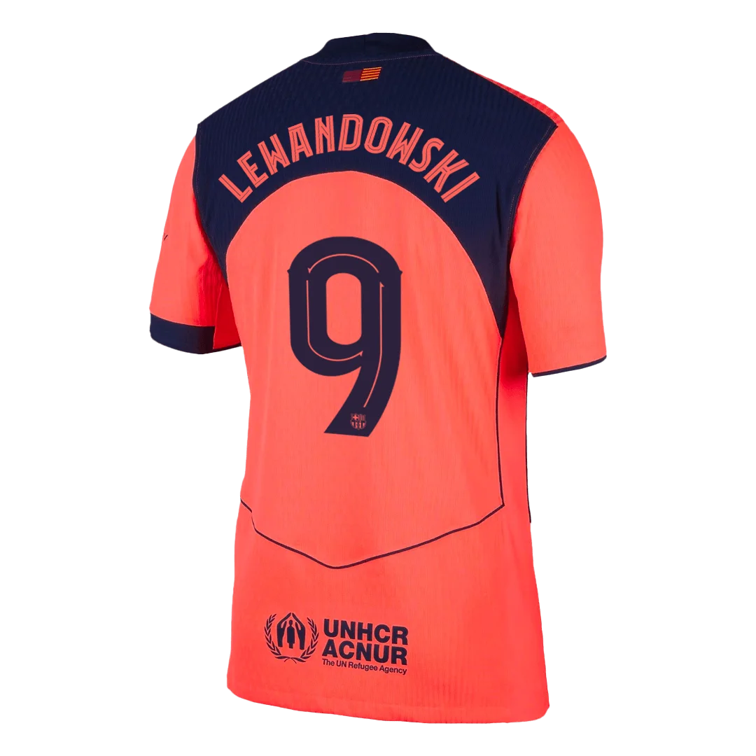 LEWANDOWSKI #9 Barcelona Third Away Player Version Jersey 2025/26 – UCL