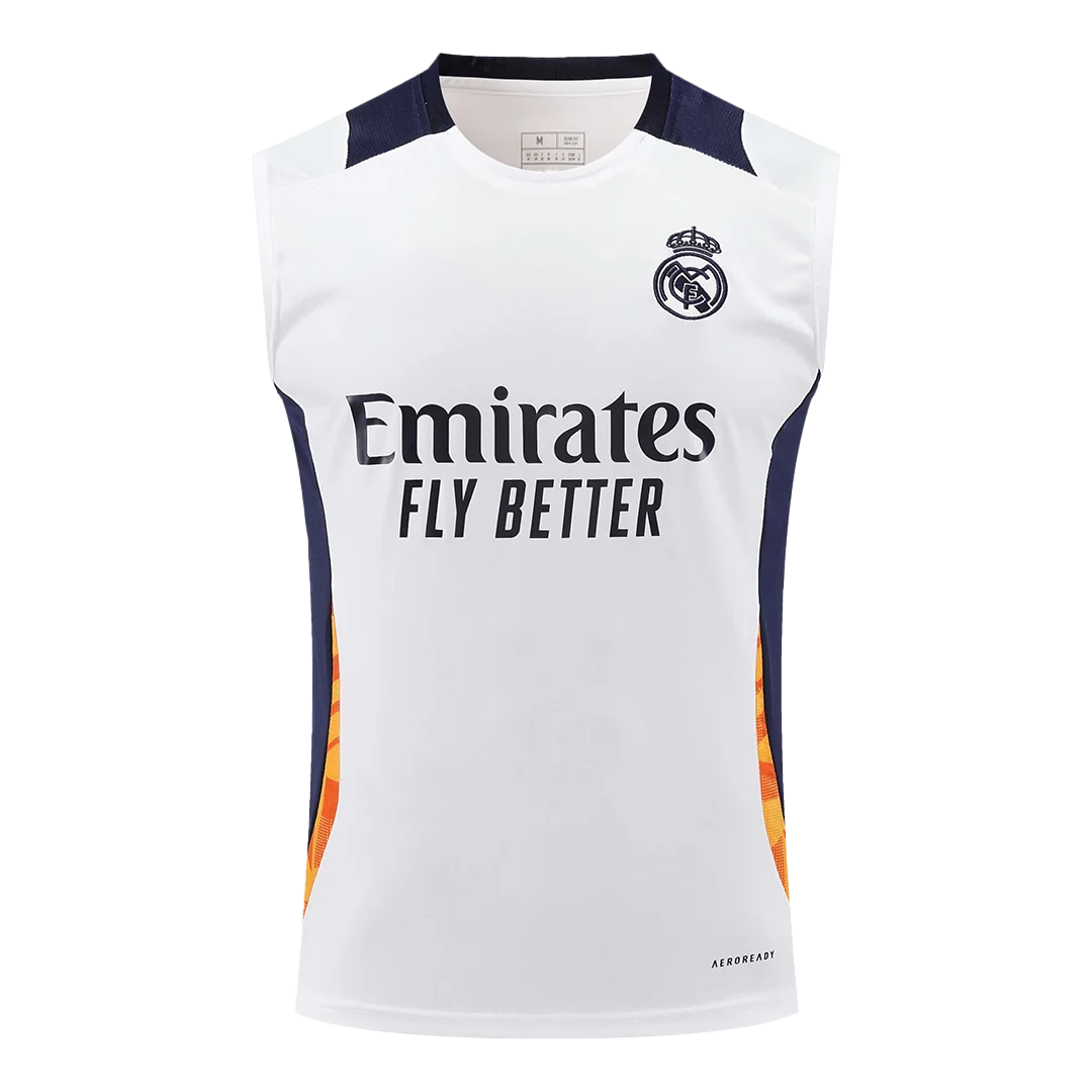 Real Madrid Pre-Match Sleeveless Top White