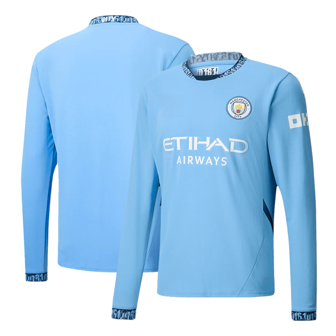 Manchester City Home Long Sleeve Jersey