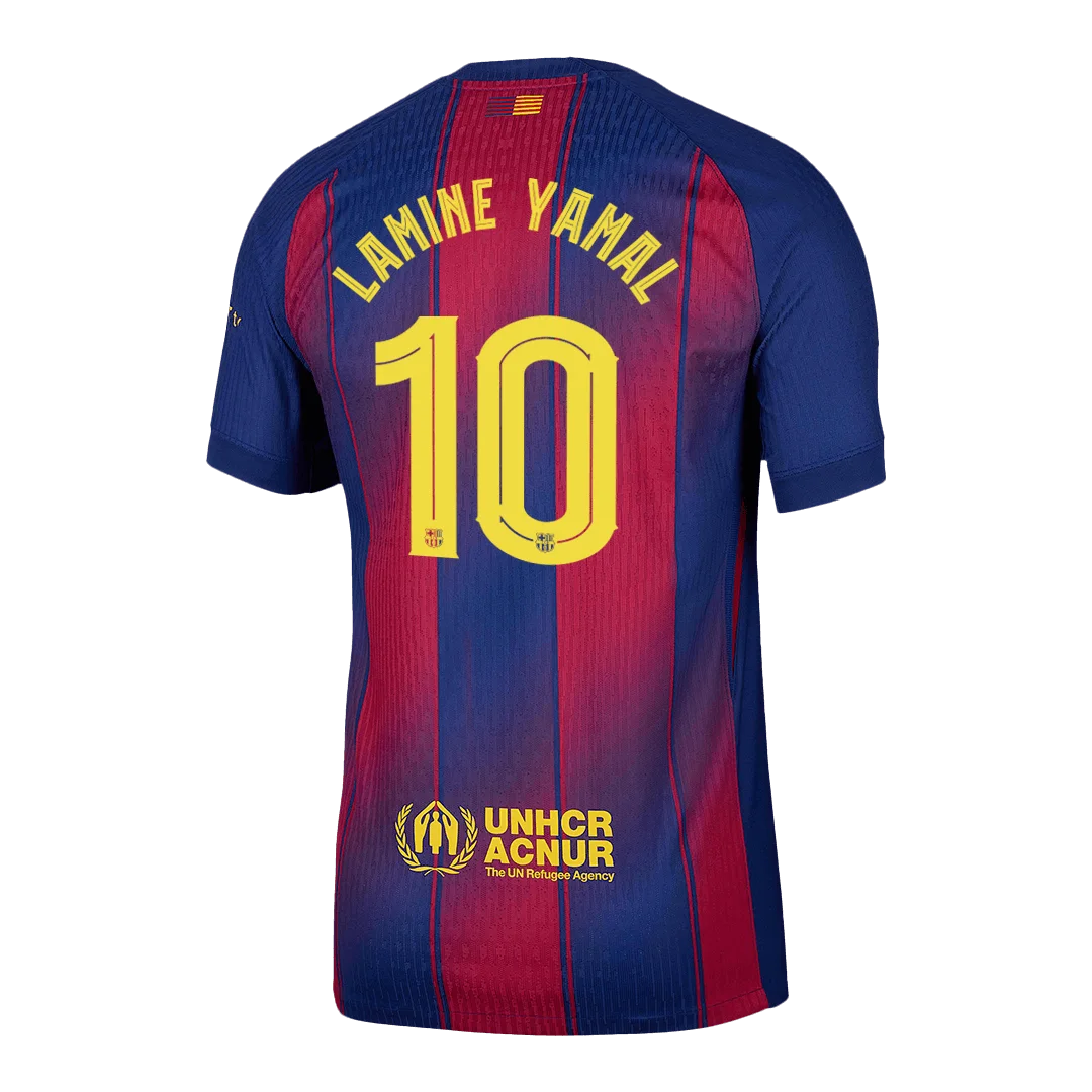 LAMINE YAMAL #10 Barcelona Home Player Version Jersey 2025/26 – UCL