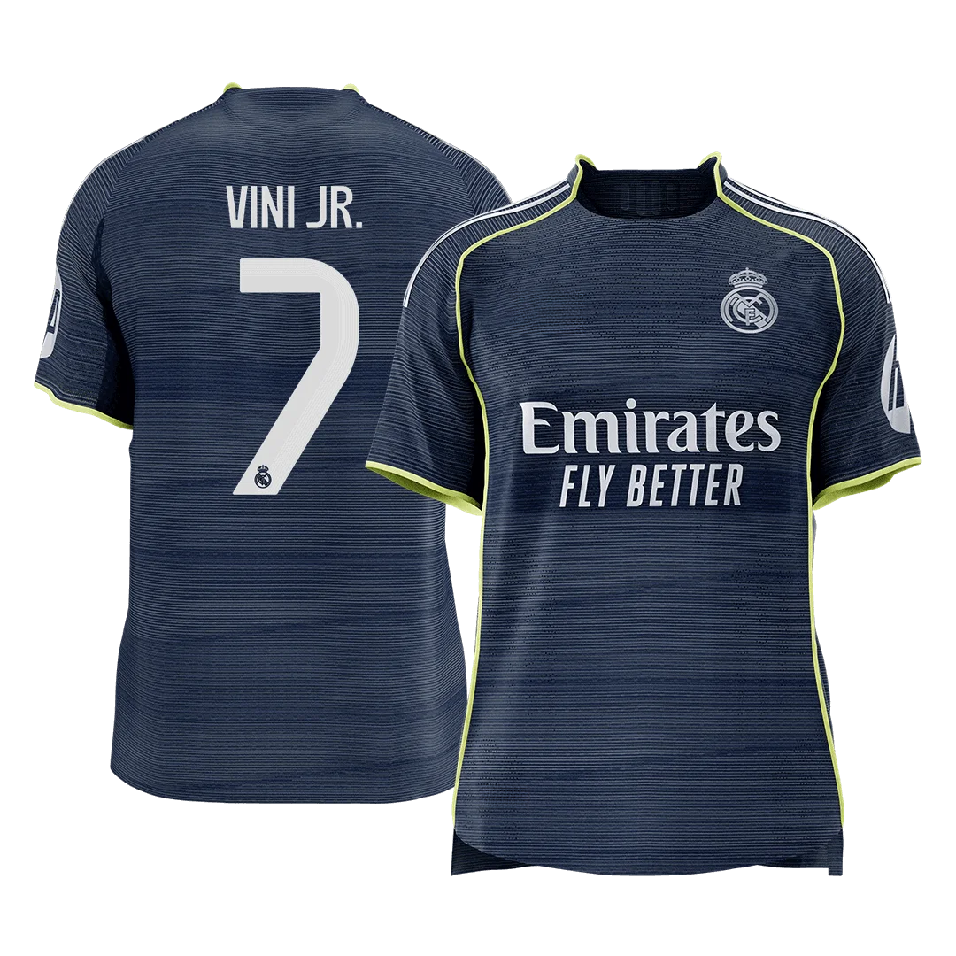VINI JR. #7 Real Madrid Away Player Version Jersey 2025/26