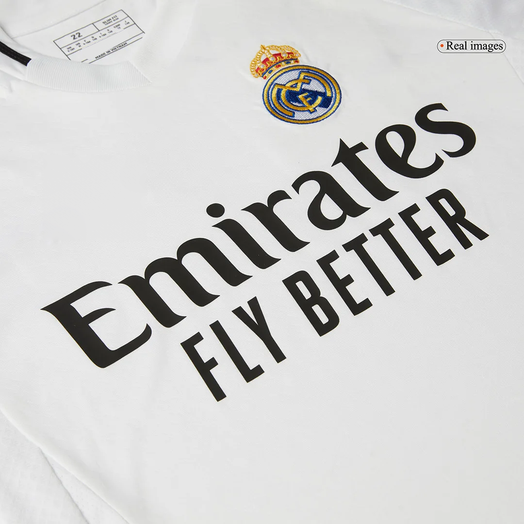 MBAPPÉ #9 Real Madrid Home Kids Soccer Jerseys Kit