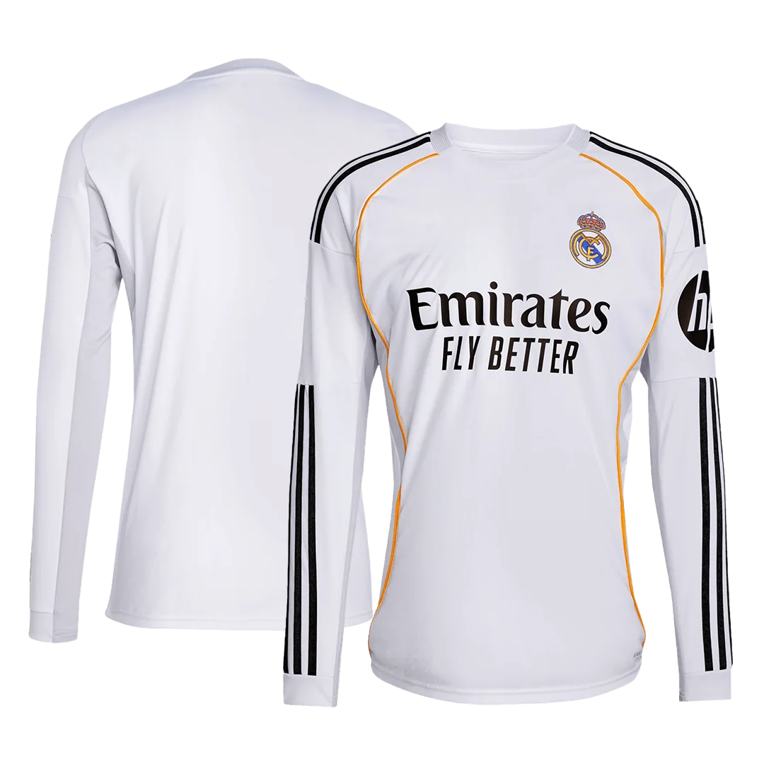 Real Madrid Home Long Sleeve Jersey 2025/26