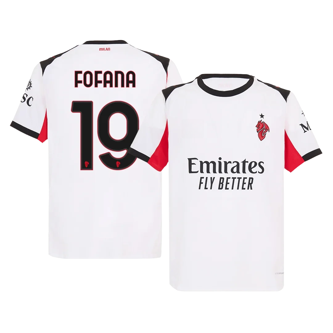 FOFANA #19 AC Milan Away Authentic Soccer Jersey 2025/26