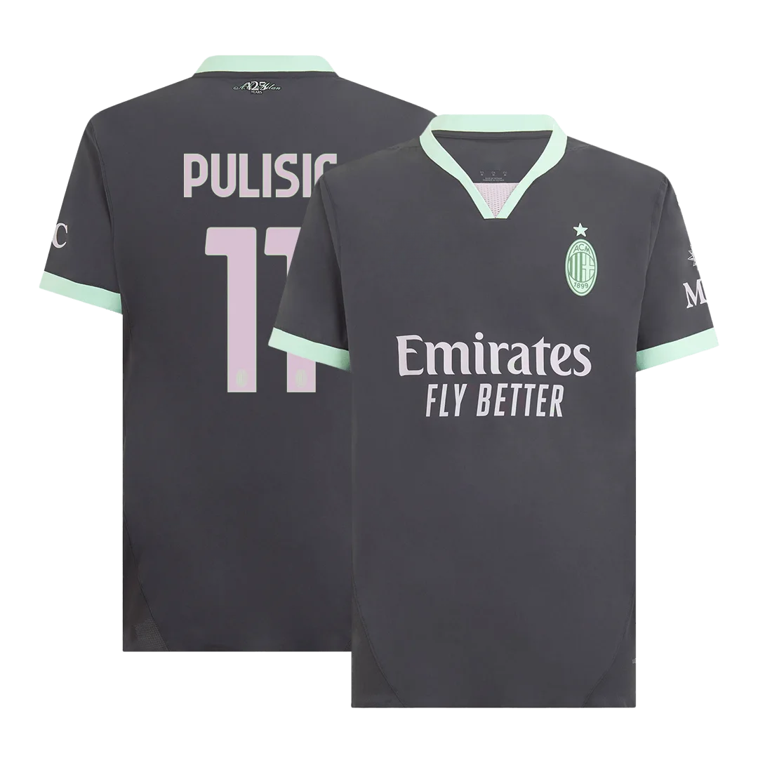 PULISIC #11 AC Milan Third Away Authentic Soccer Jersey