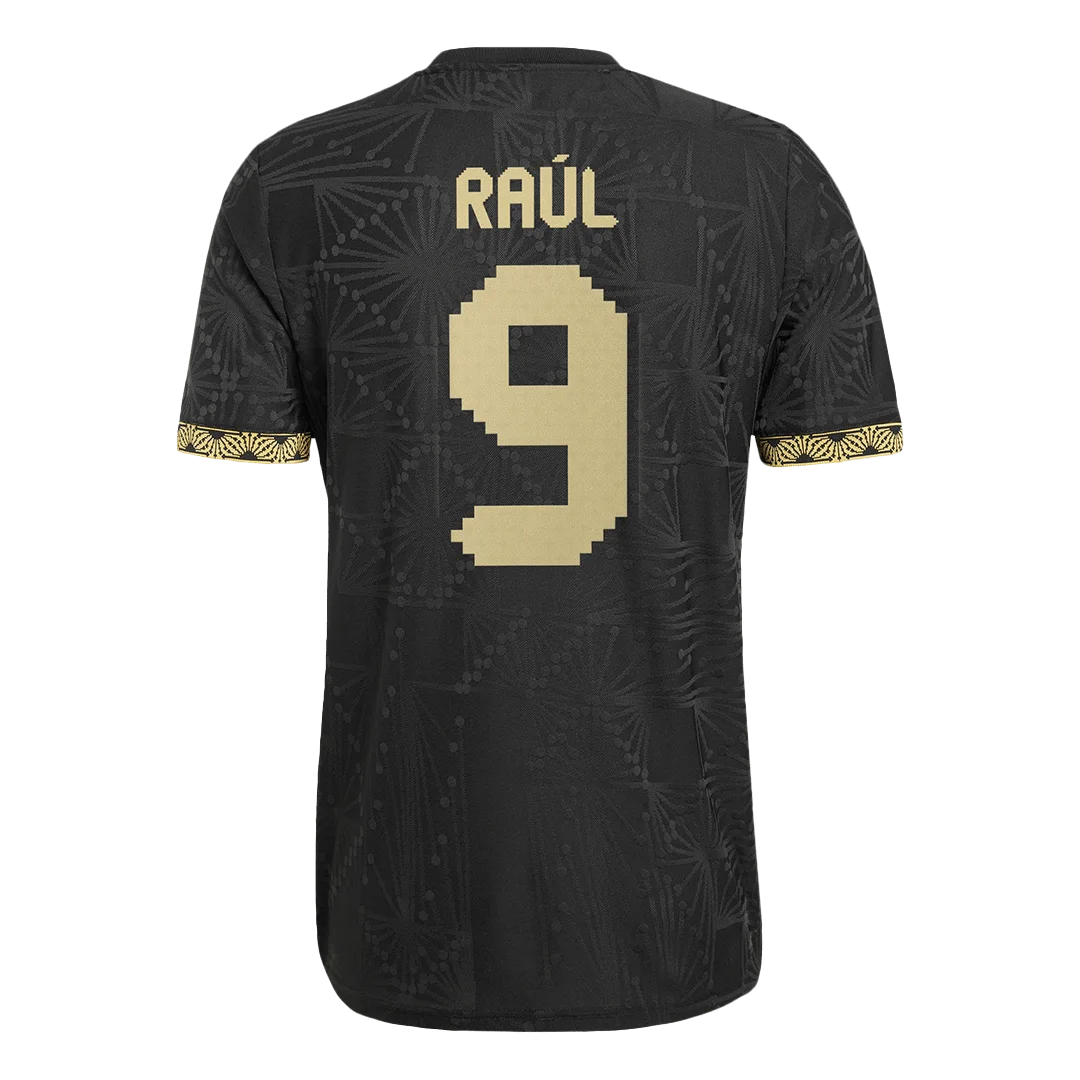 RAÚL #9 Mexico Derde Uit spelersversie Voetbalshirt 2025 -goudkleurig Cup