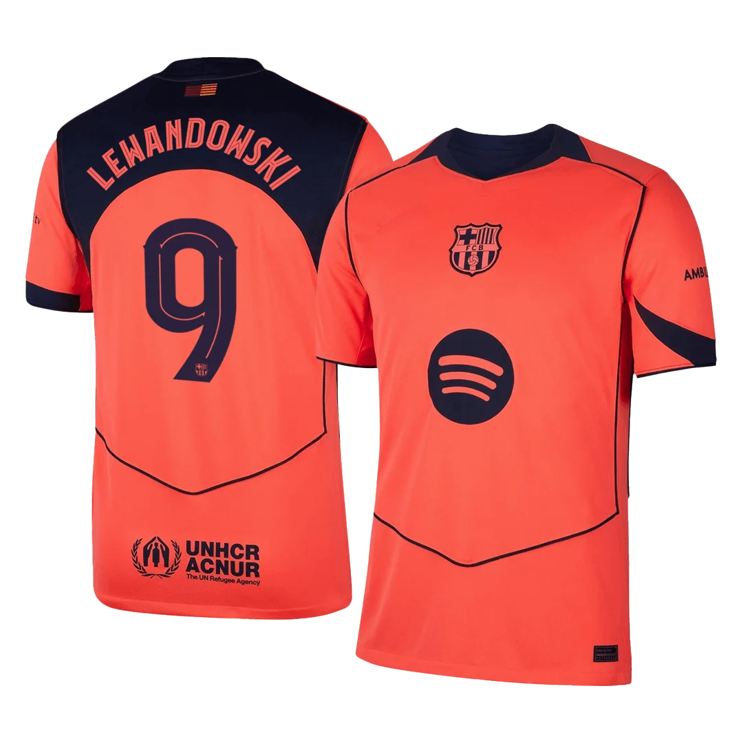 LEWANDOWSKI #9 Barcelona Third Away Soccer Jersey 2025/26 -UCL