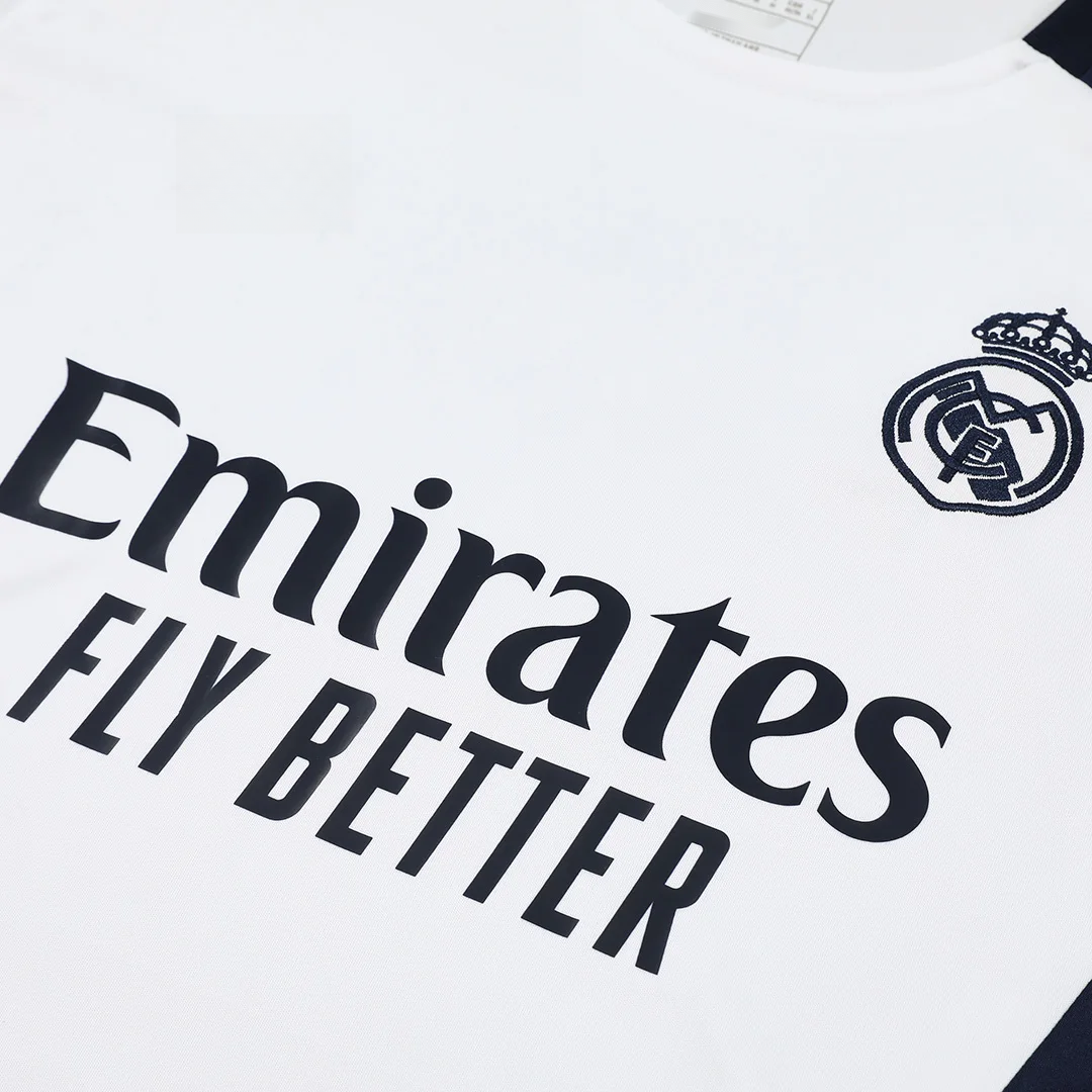 Real Madrid Pre-Match Soccer Jersey White