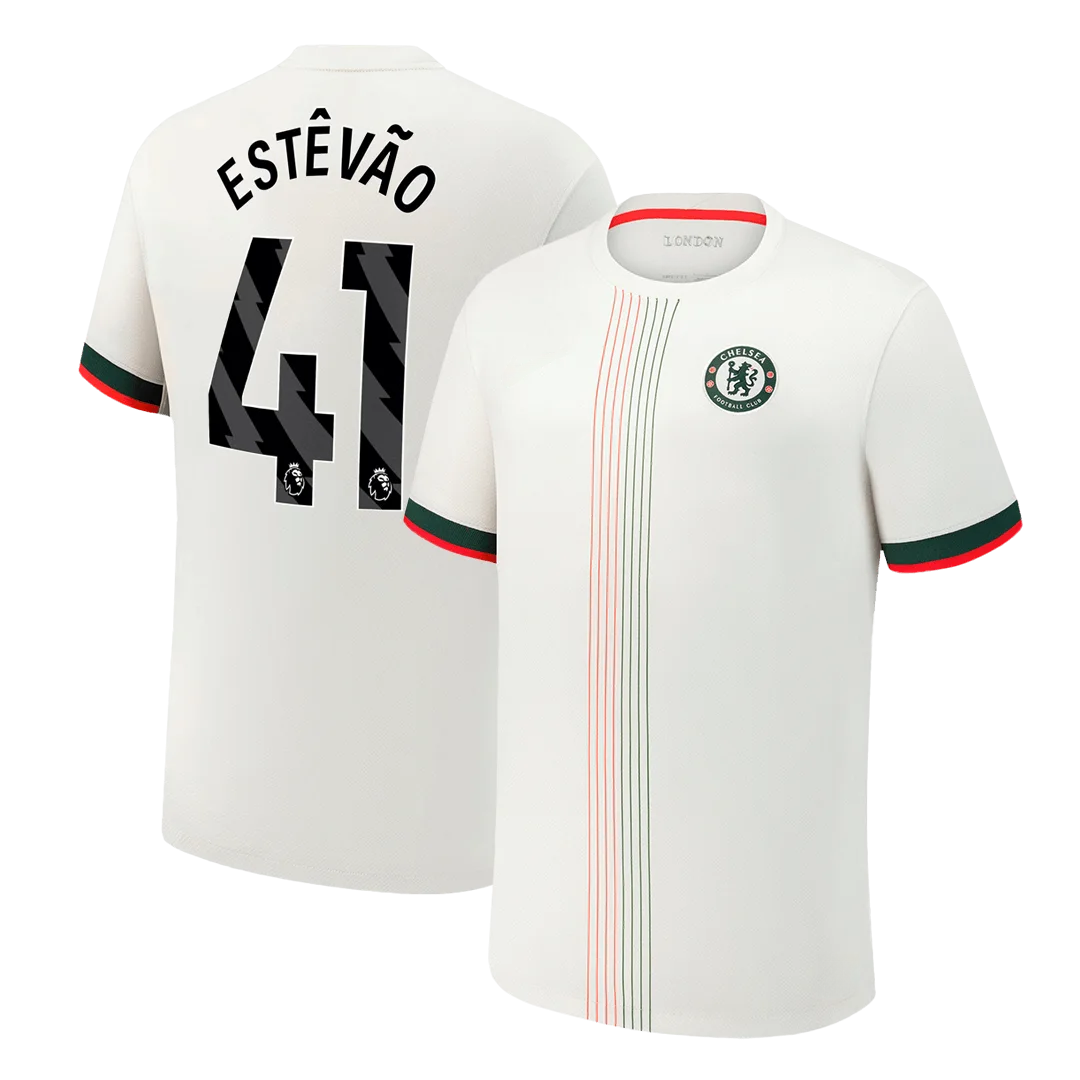 ESTÊVÃO #41 Chelsea Away Soccer Jersey 2025/26