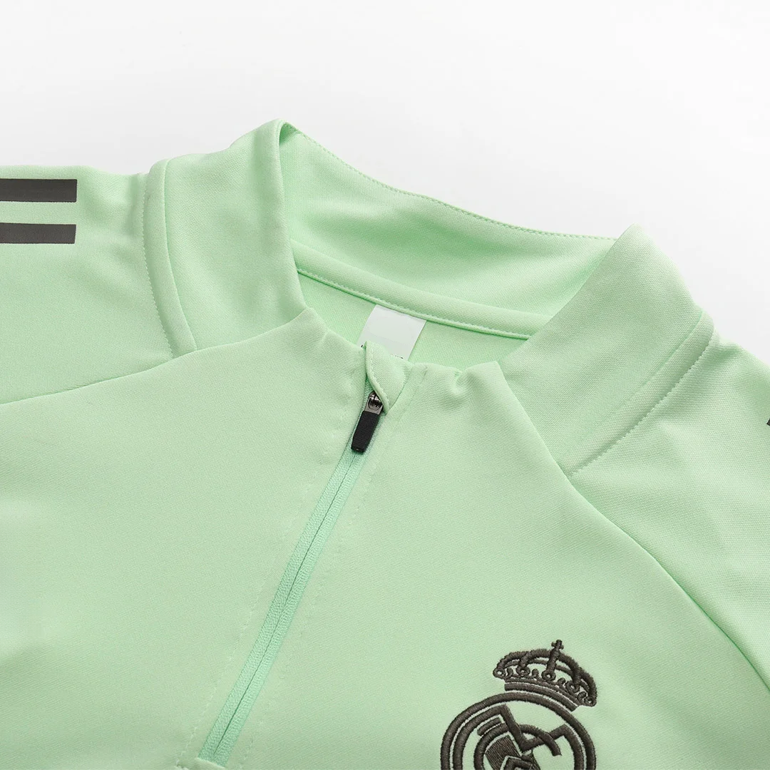 Real Madrid 1/4 Zip Tracksuit 2025/26 Green