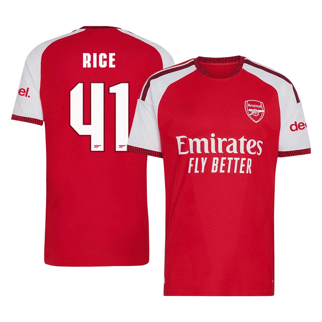 RICE #41 Arsenal Home Player Version Jersey 2026/27 - UCL