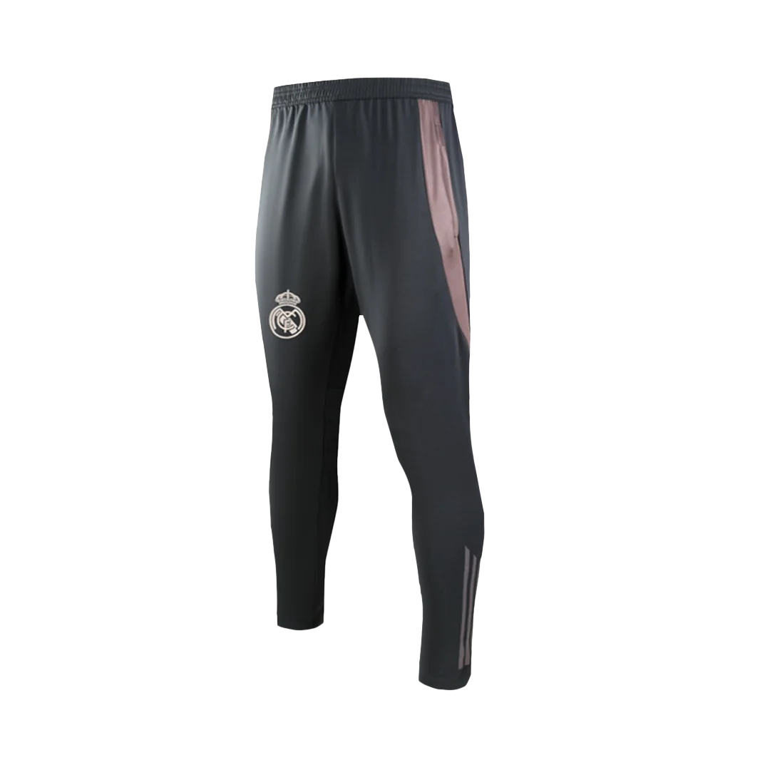 Real Madrid 1/4 Zip Tracksuit Gray