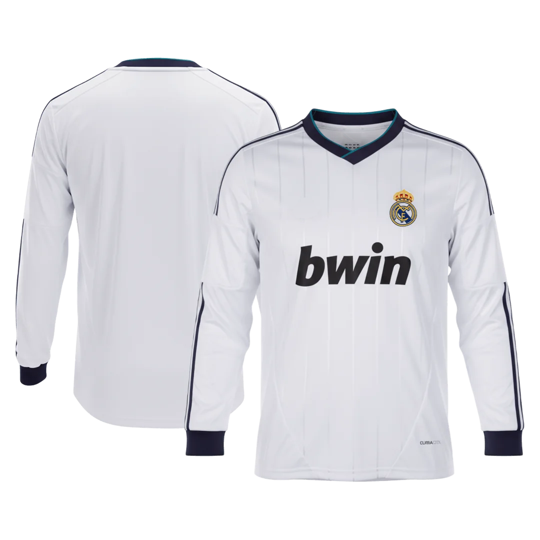 Retro Soccer Jersey Real Madrid Home Long Sleeve 2012/13