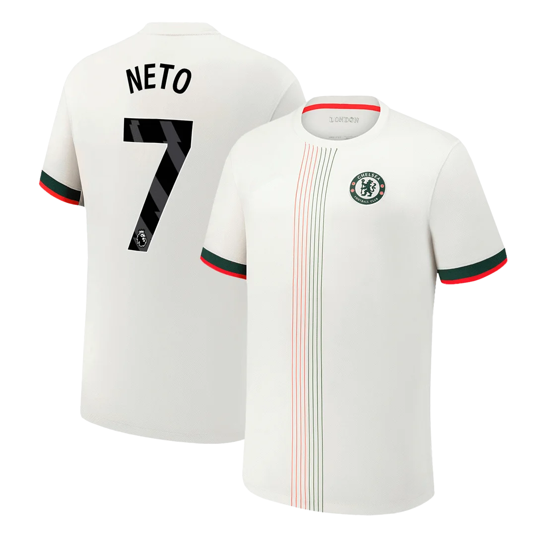 NETO #7 Chelsea Away Soccer Jersey 2025/26