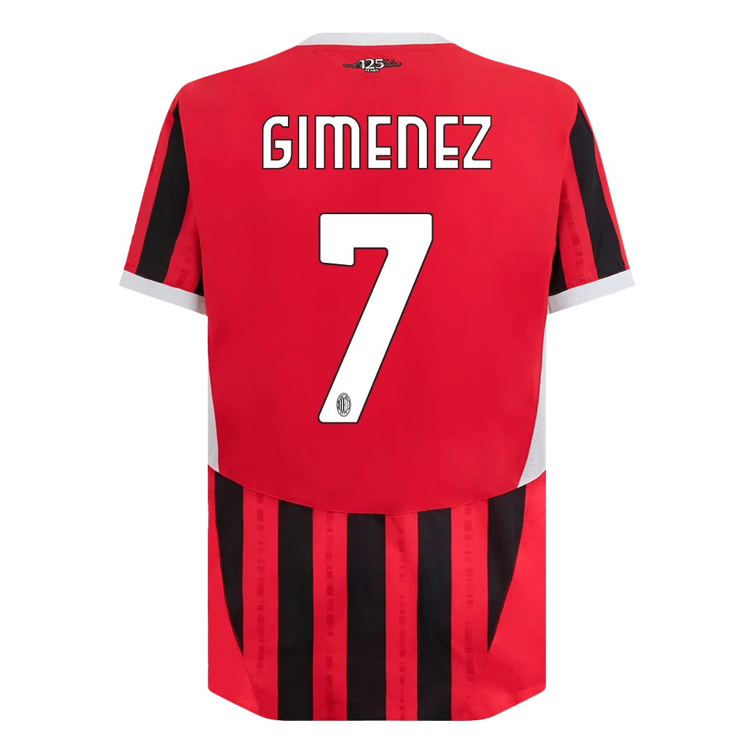 GIMENEZ #7 AC Milan Home Authentic Soccer Jersey