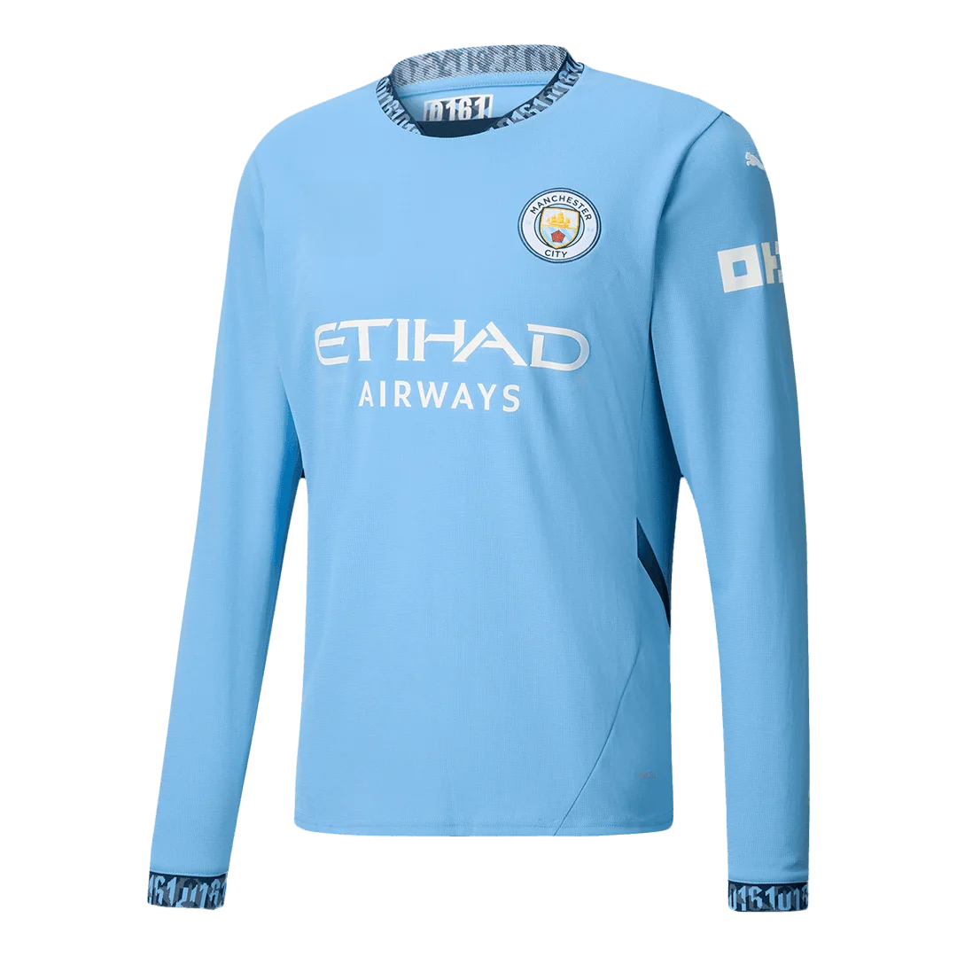Manchester City Home Long Sleeve Jersey