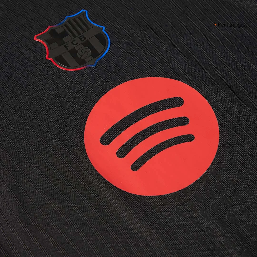 Barcelona Away Player Version Jersey – Spotify Logo Without Text