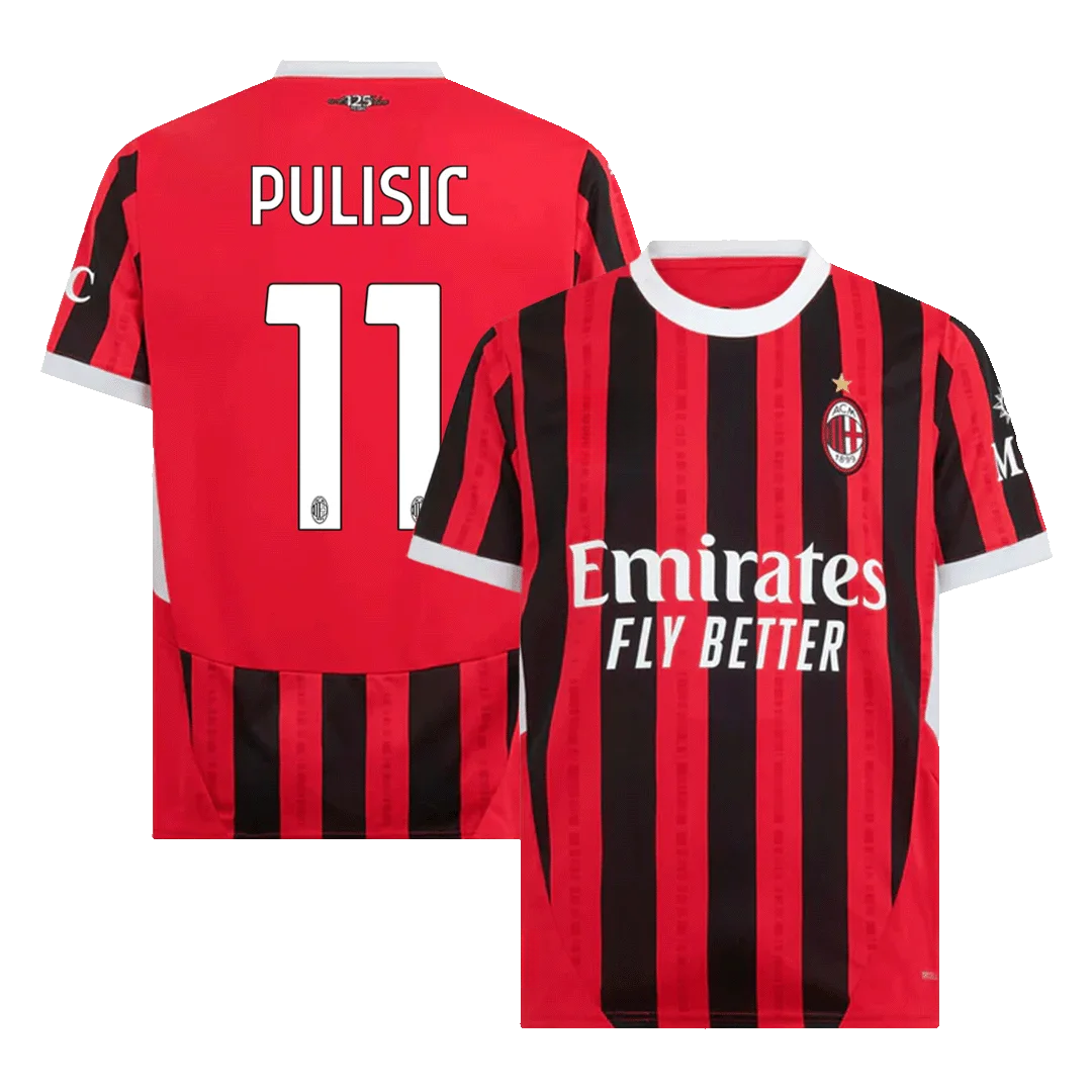 PULISIC #11 AC Milan Home Soccer Jersey