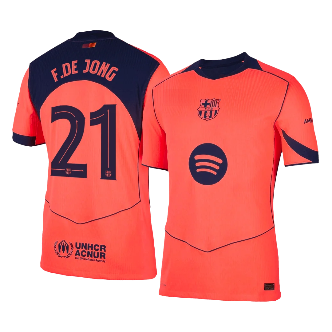 F.DE JONG #21 Barcelona Third Away Player Version Jersey 2025/26 - UCL