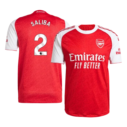 SALIBA #2 Arsenal Home Player Version Jersey 2025/26