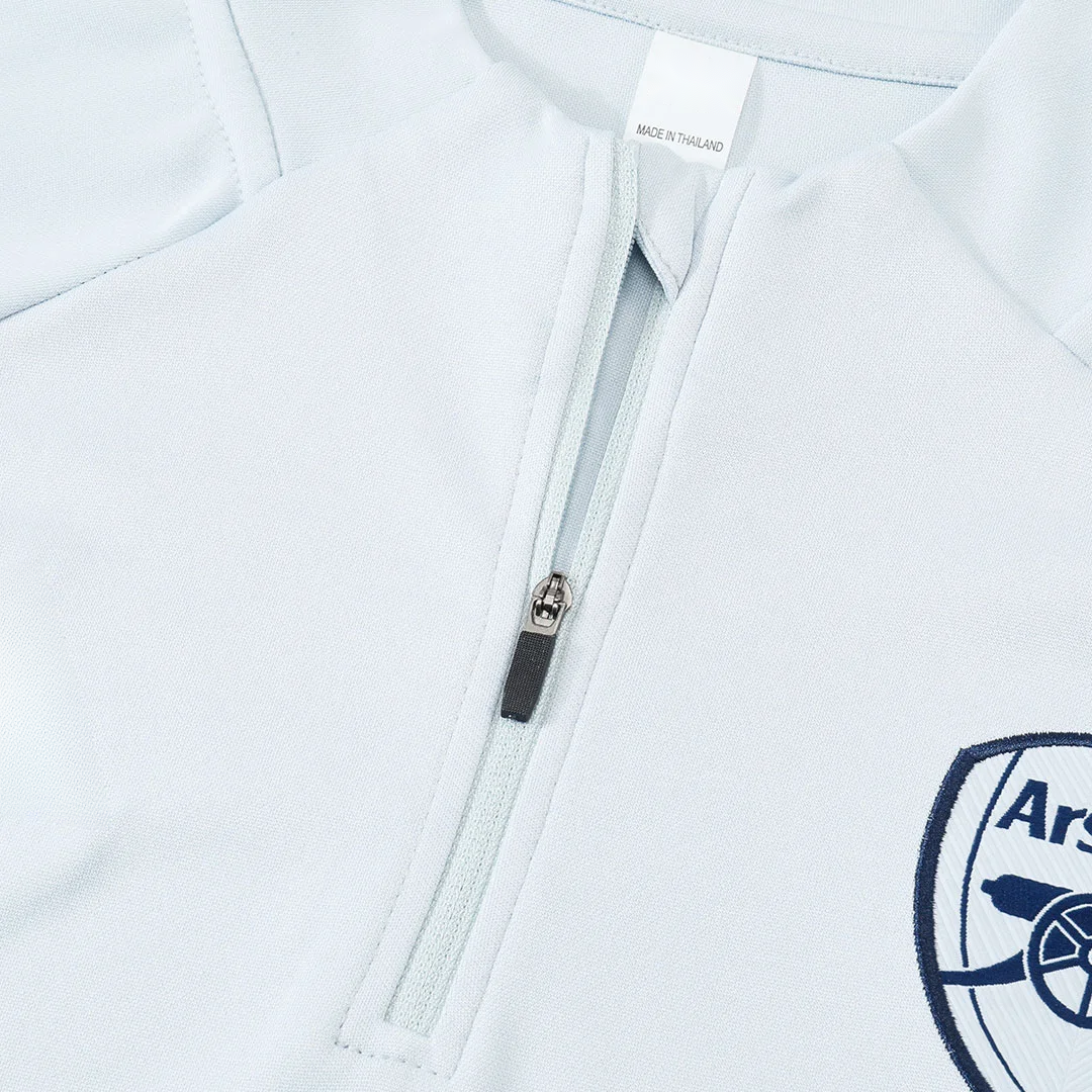 Arsenal 1/4 Zip Tracksuit 2025/26 Kids White