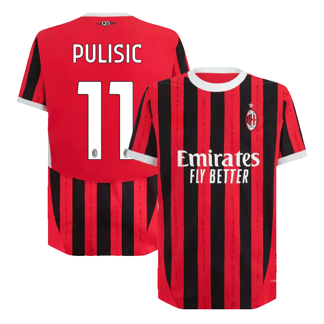 PULISIC #11 AC Milan Home Authentic Soccer Jersey