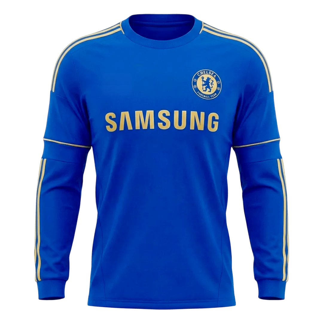 Retro Soccer Jersey Chelsea Home Long Sleeve 2012/13