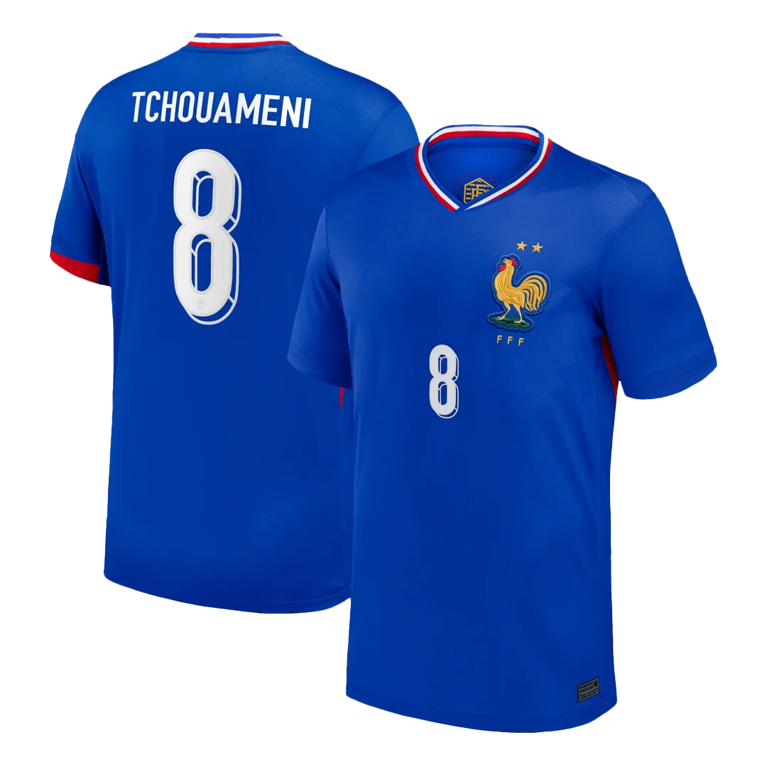 TCHOUAMENI #8 France Home Soccer Jersey