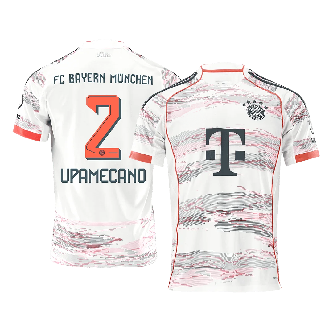 UPAMECANO #2 Bayern Munich Away Soccer Jersey 2025/26