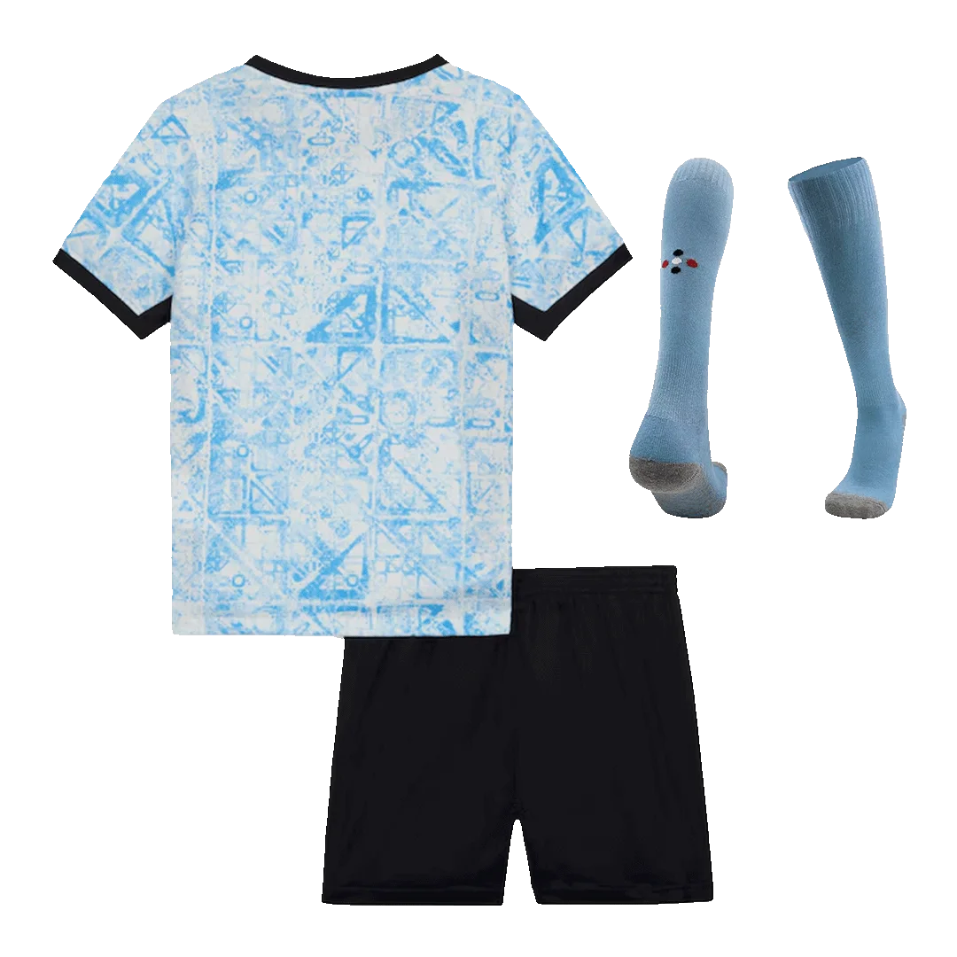 Portugal Away Kids Soccer Jerseys Full Kit EURO