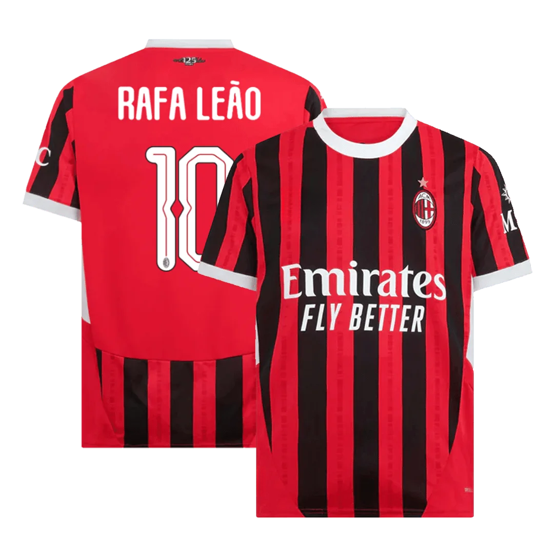 RAFA LEÃO #10 AC Milan Home Soccer Jersey - UCL