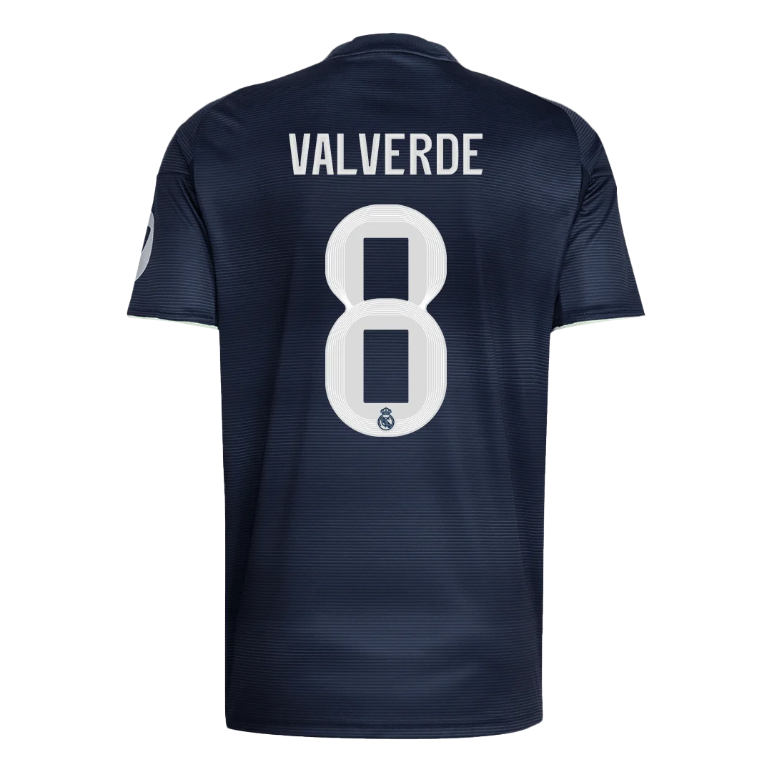 VALVERDE #8 Real Madrid Away Soccer Jersey 2025/26