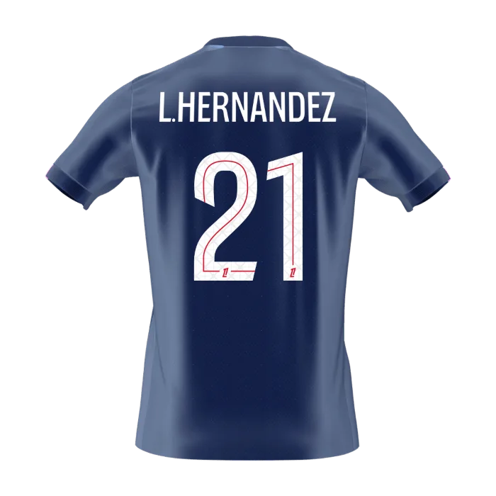 L.HERNANDEZ #21 PSG Home Soccer Jersey 2025/26
