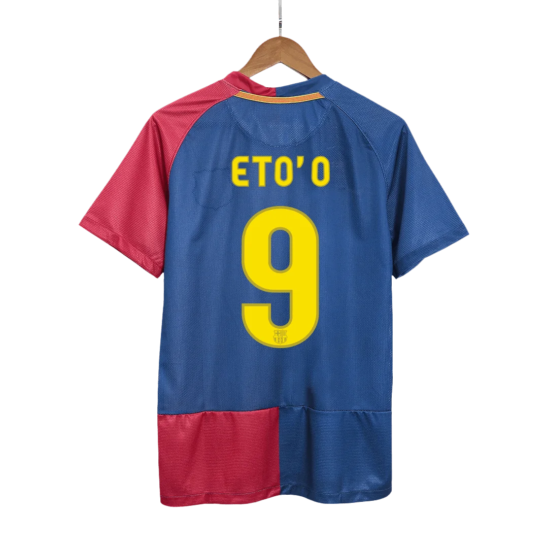 Retro Soccer Jersey ETO’O #9 Barcelona Home 2008/09 – UCL Final – UCL