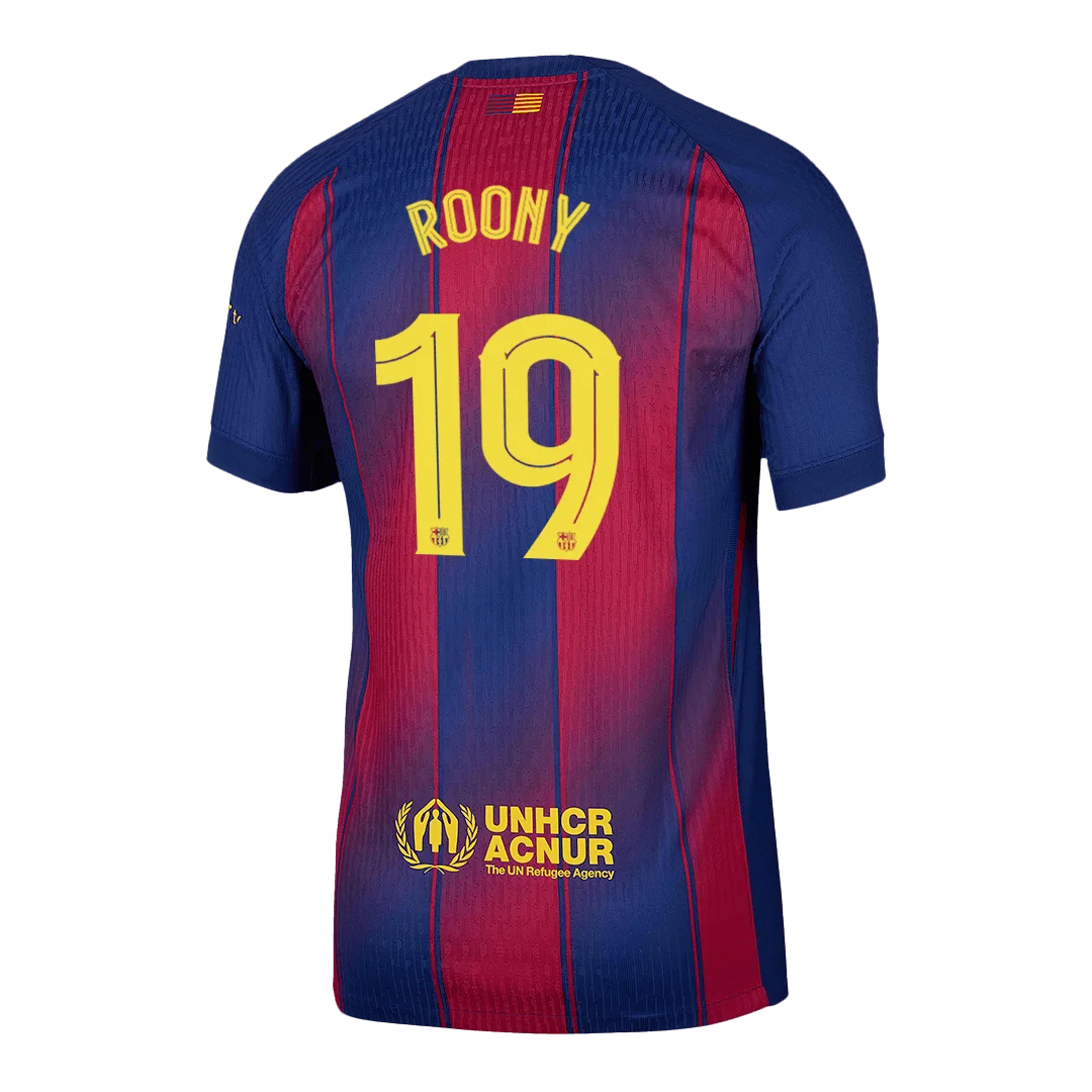 ROONY #19 Barcelona Home Player Version Jersey 2025/26 – UCL