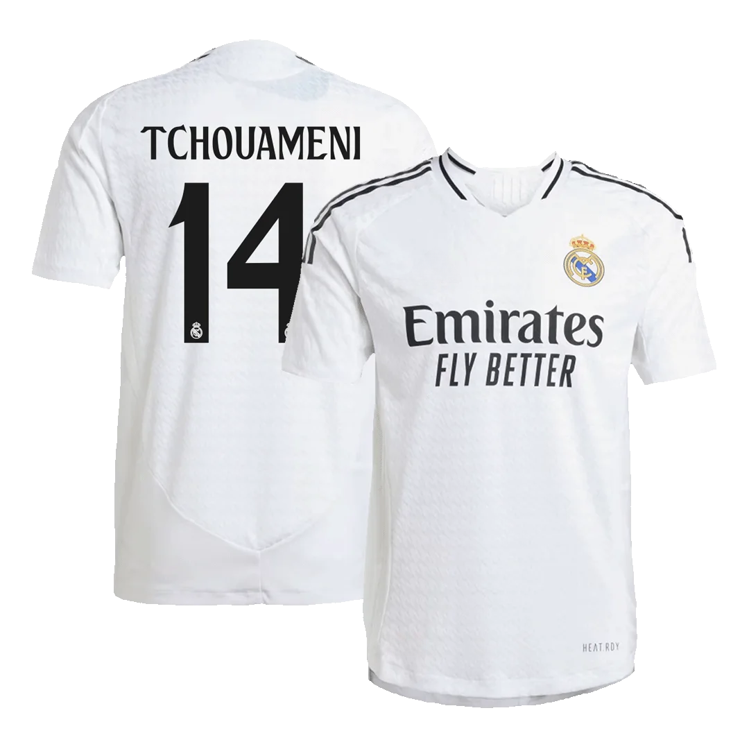 TCHOUAMENI #14 Real Madrid Home Player Version Jersey