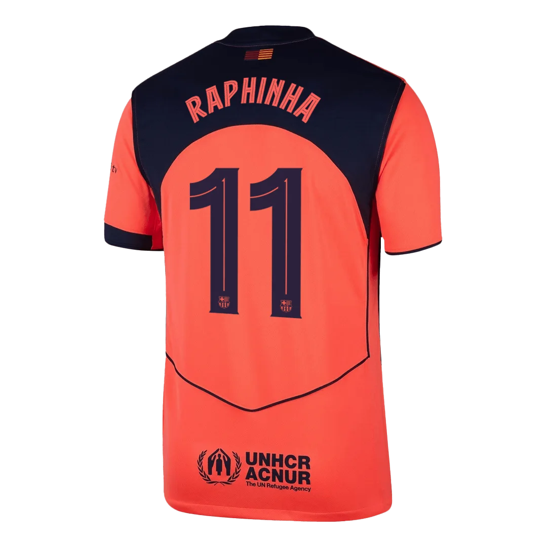 RAPHINHA #11 Barcelona Third Away Soccer Jersey 2025/26 -UCL