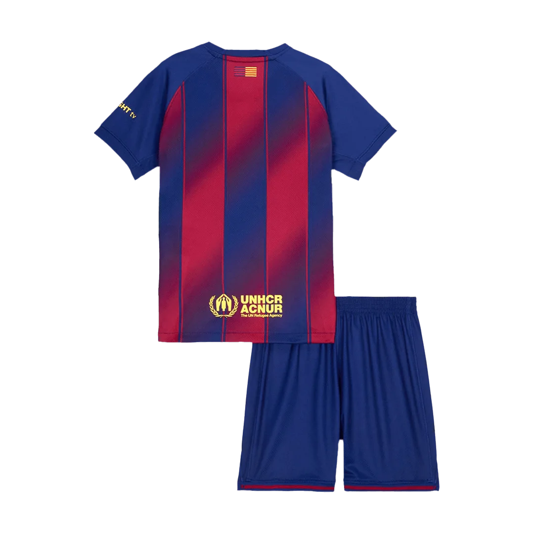 Barcelona Home Kids Soccer Jerseys Kit 2025/26