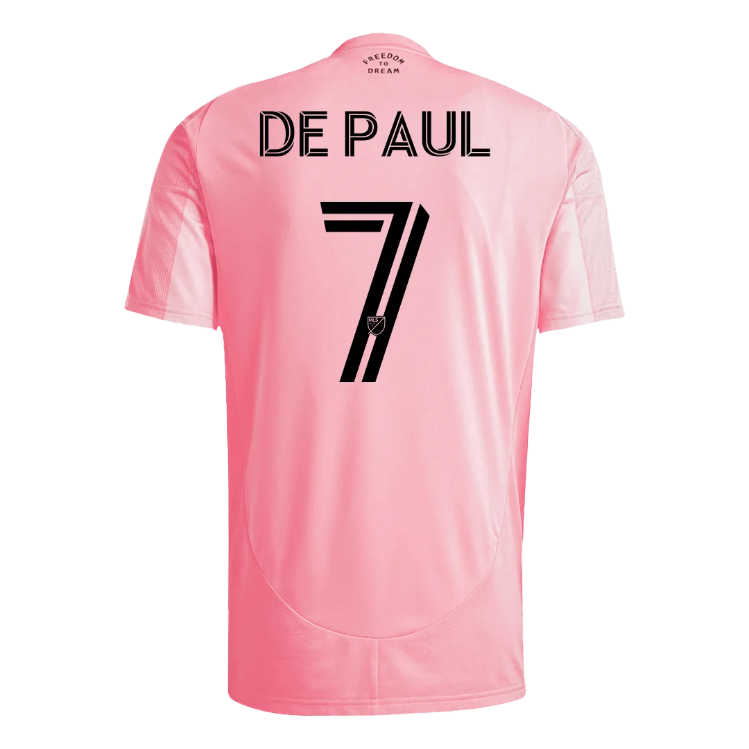 DE PAUL #7 Inter Miami CF Home Soccer Jersey 2025