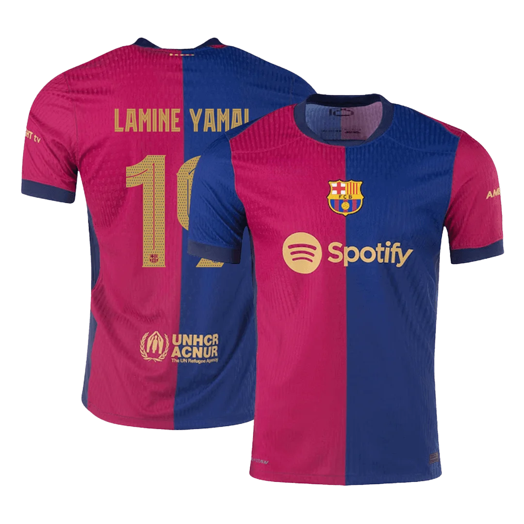 LAMINE YAMAL #19 Barcelona Home Player Version Jersey - UCL