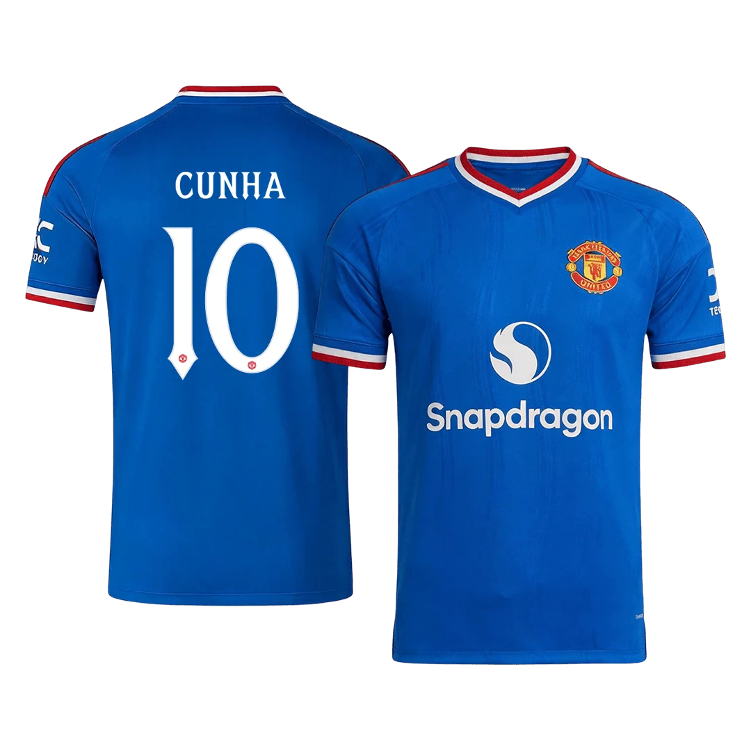 CUNHA #10 Manchester United Away Soccer Jersey 2026/27 -UCL