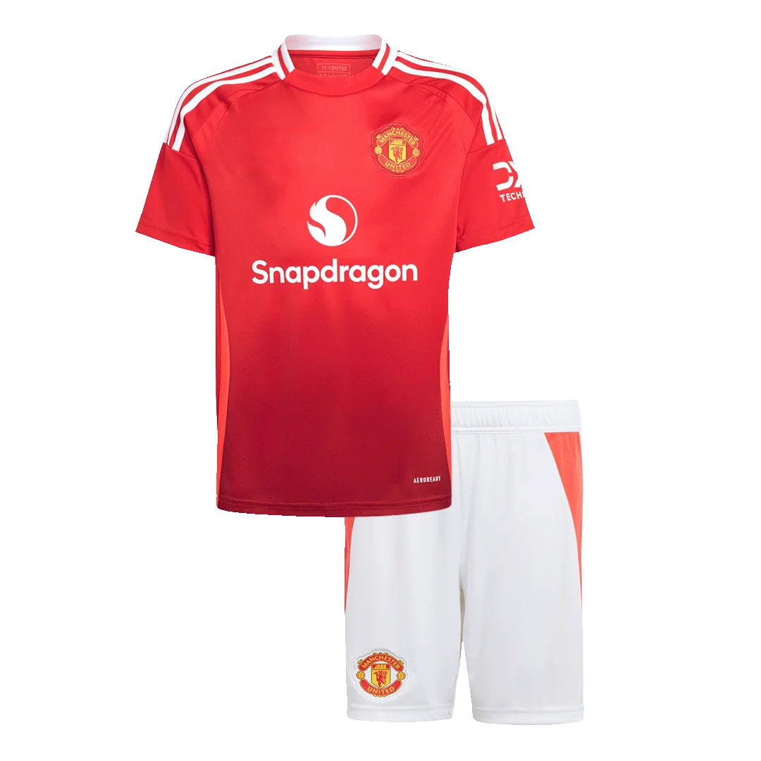 Conjunto infantil del Manchester United – primera equipación